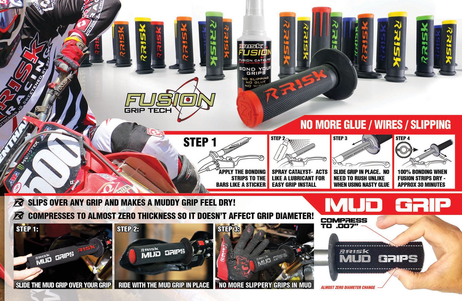 Page from the 2024 Risk Racing Product Catalog