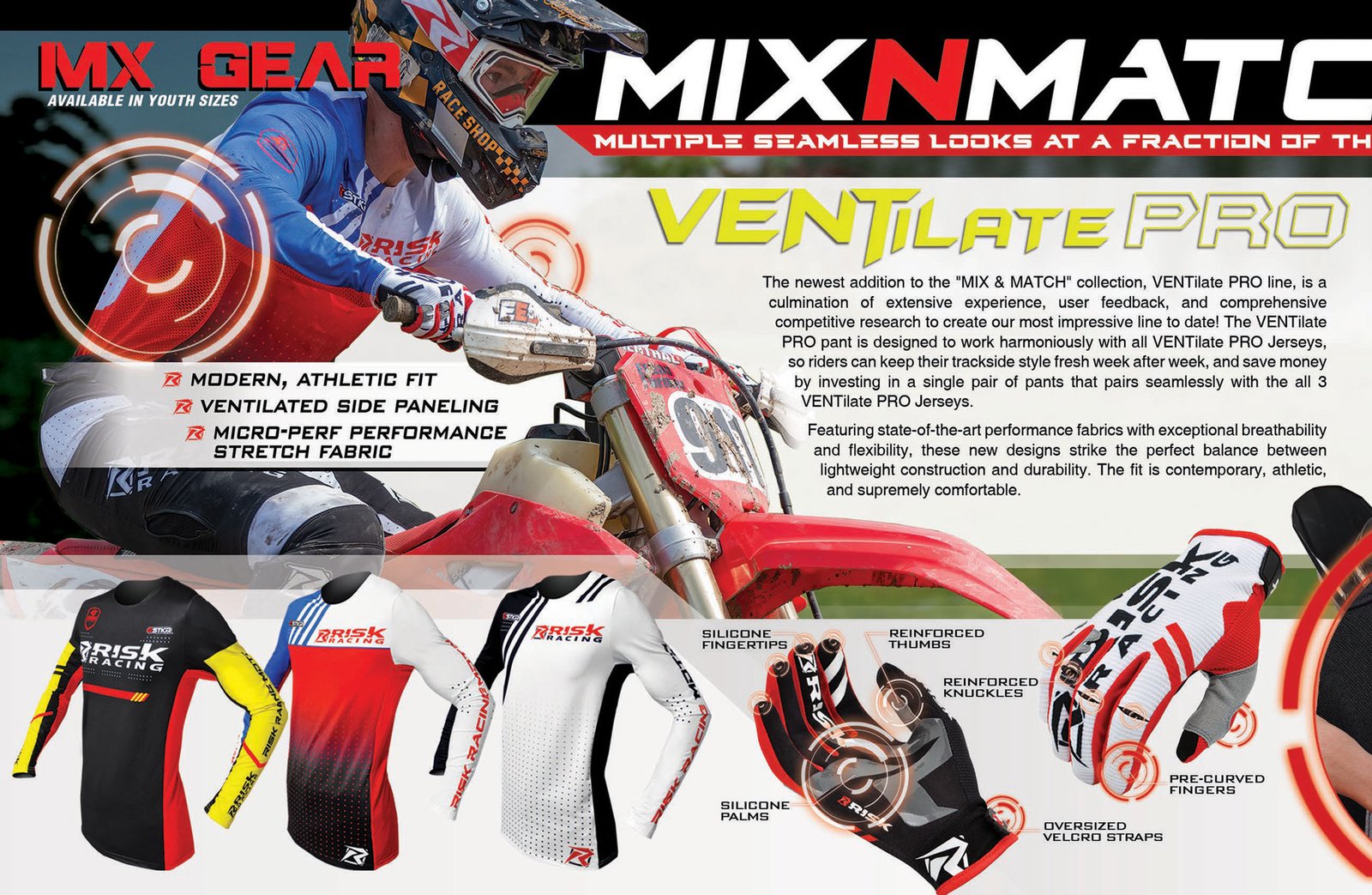 Page from the 2024 Risk Racing Product Catalog