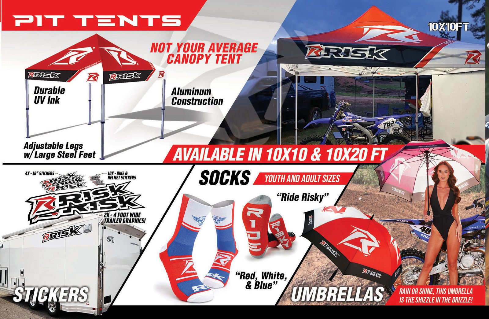 Page from the 2024 Risk Racing Product Catalog