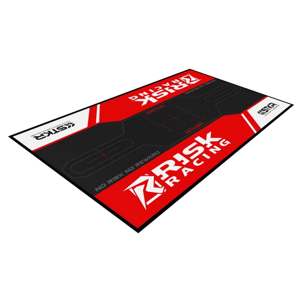 Risk Racing Carpeted Pit Mat, angled product view