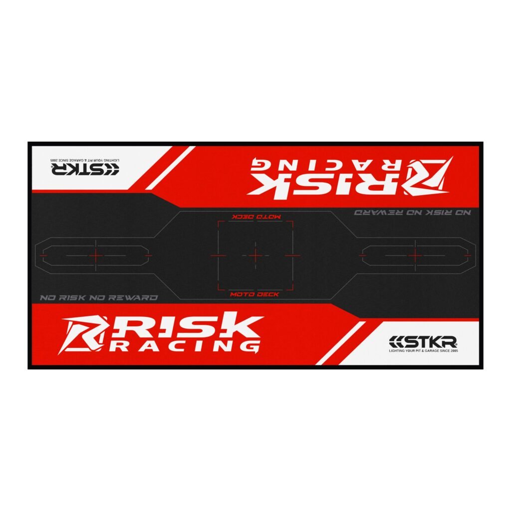 Risk Racing Carpeted Pit Mat, overhead product view